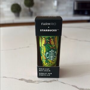 Starbucks Tropical Green and Yellow Key Chain